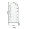 Enrejado de Jardín de Hierro Forjado Vintage Estilo Americano Soporte para Flores de Rosa Rejilla para Plantas de Patio Exterior Soporte para Flores de Balcón