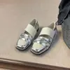 Primer Encuentro Zapatos de Ballet Jifangtou para Mujer Estilo Funcional Mary Janes Deportivos Casuales Retro Suela Gruesa Velcro Zapatos Individuales