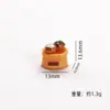 Cesta de Frutas de Simulación Mini Mango Coco Comida en Miniatura Juego Crema Pegamento Casa de Muñecas Hecho a Mano DIY Adornos Accesorios