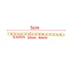 Corrente de Extensão de Cauda de 5cm Corrente de Extensão Materiais para Joias Artesanais Acessórios DIY Colar Brincos Pingentes de Borla Acessórios de Aço Inoxidável