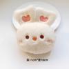 Adornos de muñeco de peluche de dibujos animados rana conejo panda cerdo rosa broche colgante para bolso de animal pequeño al por mayor