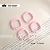 Joias Artesanais DIY com Contas Esmalte Colorido Quadrado Fecho de Mola Acessórios de Material Feito à Mão Pingente de Bolsa Acessórios Fecho