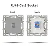Interruptor Tuya Wifi Tipo 86 Estándar Europeo y Módulo de Función Combinación de Enchufe Estilo Alemán con Panel de Vidrio Gris Inteligente