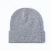 Procesamiento y Personalización de Gorros de Punto de Color Puro Acrílico, Bordado de Etiqueta Tejida Hecha a Medida, Gorros Cálidos para Protección de Orejas de Otoño e Invierno Transfronterizos