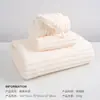 Set de Gorro de Coral para Secar el Cabello, Set de Tres Piezas de Toalla de Baño Absorbente, Set Personalizable de Secado Rápido para el Hogar