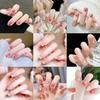 Celebridad de internet pegatinas de uñas postizas para usar uñas parche de uñas acabado parche de uñas parche de uñas removible fabricante de suministro de puesto