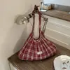 2026 Nuevo Bolso de Hombro Coreano Transfronterizo de Nicho para Mujer, Bolso de Axila de Color Bloqueado a Cuadros, Bolso Tote de Gran Capacidad para Mujer