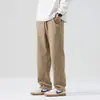 Calça Masculina Casual Elegante de Corte Reto Marca da Moda Calça de Moletom Esportiva Solta Que Faz Você Parecer Mais Alto e Magro para Adolescentes