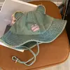 Lindo Sombrero de Pescador de Mezclilla Vintage con Orejas de Oso para Mujer, Nuevo para Primavera 2025, Sombrero de Cubo de Moda para Sombrero de Montañismo Pequeño