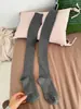 Calcetines altos de color liso, versátiles, adelgazantes, hasta la rodilla de IOULOR para otoño e invierno, con una hermosa paleta de colores, hechos de lana, calcetines altos para mujer, calcetines sin costuras de doble aguja