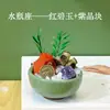 Cristal natural bruto criativo pedra do zodíaco doze constelações paisagem em miniatura planta em vaso bonsai decoração de mesa atacado