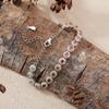 Transmisión en Vivo de Nueva Pulsera de Turmalina Natural para Mujer Plata Esterlina S925 Color Caramelo Pulsera Tesoro Estilo Caliente Xiaohongshu Douyin