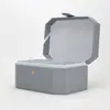 Caja de Regalo Plegable de Cuero PU Personalizada de Fábrica, Caja de Joyería de Gama Alta, Empaque de Caja de Exhibición de Regalo Empresarial de Cuero