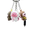 Chaveiro de Animal Cartoon Bunda Boneca Pingente Chaveiro Coelho Boneca Pingente Acessórios Boneca Atacado