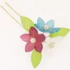Accesorios Hanfu Directo de Fábrica Pasador Antiguo Pasador Clásico de Boda Pasador Multicolor Hecho a Mano Tocados de Novia con Perlas