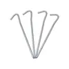 Estacas de Suelo en Forma de 7 para Jardinería, Clavos de Fijación para Invernaderos, Accesorios para Tiendas de Campaña y Bonsáis, Estacas de Suelo de Acero Galvanizado, Fábrica