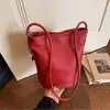 Bolso Cubo de Mano de Moda Estilo Coreano 2025, Sencillo y Elegante, Bolso Diario de Gran Capacidad, Bolso de Hombro para Mujer