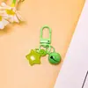 Llavero colgante de estrella de gelatina de dopamina con campanita linda, accesorio para bolso femenino, accesorio de joyería