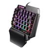 Void Battleship F6 Teclado para Juegos Luminoso para Teléfono Móvil Individual Teclado para Pollo Conectar Teléfono Móvil Armas Trono Teclado para Mano Izquierda
