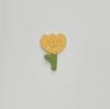 Brilhante fio arco-íris bordado patch Tulipa coelho rabanete DIY acessórios de vestuário acessórios decorativos