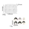 Molde de Pellizco de Dibujos Animados Cortador Molde para Tostadas de Muñeco de Nieve Muñeca Linda DIY Nariz Pellizco Molde de Silicona Hecho a Mano