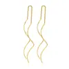 Pendientes Largos Ondulados en Forma de S Espiral Pendientes de Celebridad Coreana y Japonesa Lee Byung-Hee para Mujer Simples Exagerados Pendientes de Tiktok Kuaishou