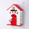 Muebles para el Hogar Estilo Pastoral Buzón de Guardería Buzón de Mensajes Buzón de Madera Buzón de Sugerencias Decoraciones de Casitas de Madera Pequeñas