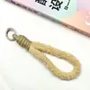 Cordón de Felpa Colorido para Teléfono de Otoño e Invierno, Llavero de Muñeca Corto a la Moda, Correa Anticaída para Botellas de Agua y Accesorios de Bolsa