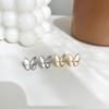Ganjia S925 Cavalo de Prata Em Forma de Olho Zircon Branco Fritillary Borboleta Brincos Luz Luxo Elegante Brincos Femininos Super Fada Brincos Vintage