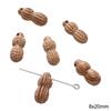 Cuentas Decorativas de Calabaza Estilo Chino para la Buena Suerte, Cuentas de Madera, Pulseras de Amistad Hechas a Mano para DIY, Colgantes, Materiales y Accesorios para Cadena de Teléfono