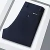 Pantalones de pana rojos Ankela para hombres de mediana edad y mayores, estilo primavera y otoño, engrosados, de cintura alta, holgados, de pierna recta, de pana de rayas finas estilo papá, casuales
