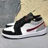 Zapatillas Originales Jordan 1 Obsidian Retro de Caña Baja de Cuero Cómodas para Patinaje Unisex Calzado Deportivo Casual Transpirable