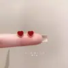 Exquisitos Pendientes Rojos en Forma de Corazón para Mujer, Nuevos Pendientes Vintage Retro de Moda 2026, Accesorios para Orejas Elegantes y Versátiles