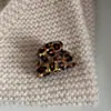 Pinza de acetato con estampado de leopardo, elegante y lujosa, para peinado semi-recogido de mujer, pinza pequeña para recogidos, pinza de tiburón, accesorio para el cabello de lujo ligero