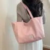 Bolso de hombro con estampado de estrellas, bolso tote, diseño casual estilo coreano, gran capacidad, bolso de mujer, bolso pequeño y fresco de lona, bolso de axila