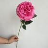 Nueva Flor Artificial Rama Única Rosa Grande Austin Peonía Camelia Ceremonia de Boda Salón de Bodas Fila de Flores Camino Guía Flor Arreglo