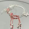Meia Pulseira de Lótus Pulseira Trançada, Pulseira Trançada Estilo Novo, Design de Nicho, Super Delicada, Versátil, Presente para Melhor Amiga, Acessório de Mão