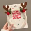 2026 Nuevo Festival de Navidad Pinzas para el Cabello de Niña Adorno para la Cabeza Estilo Bosque Linda Diadema de Astas Accesorios para Fotos de Ambiente