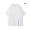 Camiseta de Algodón Puro de 280g de Peso Pesado con Hombros Descubiertos y Manga Corta Bordada con Logotipo Uniforme de Grupo Escolar Camiseta Publicitaria Ropa de Trabajo Hecha a Medida