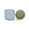 Caja de 10g con fondo cuadrado y tapa redonda para crema de ojos, frasco de crema, caja de muestras, caja cuadrada de plástico para crema cosmética vacía, materiales de embalaje