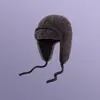 Chapéu Lei Feng Protetor de Orelhas Outono/Inverno para Mulheres, Circunferência da Cabeça Grande, Chapéu Aviador com Cordão, Chapéu de Lã Peluda Fashion e Quente para o Inverno