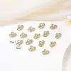 Joias para Unhas Artísticas Transfronteiriças Laço Metal Liga de Zinco Unha para Usar Joias de Unha Fabricante Atacado Unha Artística Borboleta
