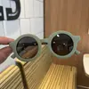 Novos Óculos de Sol de Silicone Estilo Coreano para Crianças Armação Redonda Simples Armação Fosca Óculos de Sol Polarizados Fofos Cor Macaron para Bebê