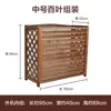 Cubierta decorativa embellecedora para unidad exterior de aire acondicionado, estante de almacenamiento para balcón, soporte de madera para plantas, madera anticorrosión, cubierta protectora para aire acondicionado, blindaje de unidad exterior
