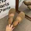 Zapatos Mary Jane de Punta Redonda con Tira Delgada Brisa Suave de Noche Colección Otoño 2026 Estilo Bosque Retro Versátiles Suela Suave Zapatos para Mujer