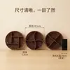 Cesta de Ratán con Tres Compartimentos, Cesta Compartimentada de Hotel, Cesta de Ratán de Imitación para Mesa de Café, Cesta de Snacks para KTV, Bandeja de Frutas de Ratán