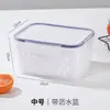 Caja de Conservación Fresca Sellada para Alimentos Transfronterizos Caja de Almacenamiento con Tapa para Frutas y Verduras de Grado Alimenticio con Drenaje Caja de Almacenamiento para Congelador Refrigerador Venta al por Mayor