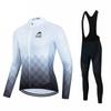 Nova camisa de ciclismo 2023 manga longa com fleece, traje de ciclismo fino, equipamento para ciclismo de estrada e mountain bike