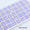 Rhinestones Cuadrados de 10 mm para Uñas Dongzhou, Cristales Cuadrados y Redondos Coloridos de Uñas Artísticas DIY de Moda, Decoraciones Cuadradas para Uñas al por Mayor