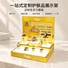 Exhibidor de cosméticos acrílico personalizado multicapa para set de productos para el cuidado de la piel, mesa, centro comercial, exhibición de productos electrónicos digitales, procesamiento